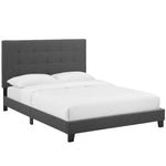 Modway Melanie Full Tufted Button Upholstered Fabric Platform Bed