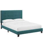 Modway Melanie Queen Tufted Button Upholstered Fabric Platform Bed