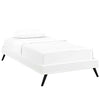 Modway Loryn Twin Vinyl Bed Frame with Round Splayed Legs