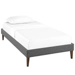 Modway Tessie Twin Fabric Bed Frame with Squared Tapered Legs