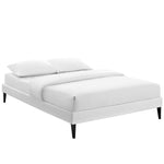 Modway Tessie Queen Vinyl Bed Frame with Squared Tapered Legs