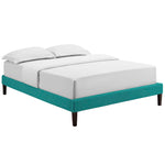 Modway Tessie Queen Fabric Bed Frame with Squared Tapered Legs