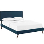 Modway Amaris Queen Fabric Platform Bed with Round Splayed Legs