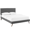 Modway Amaris Queen Fabric Platform Bed with Round Splayed Legs