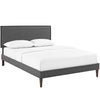 Modway Amaris Full Fabric Platform Bed with Squared Tapered Legs