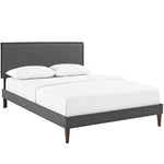 Modway Amaris Full Fabric Platform Bed with Squared Tapered Legs