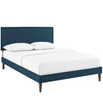 Modway Amaris Queen Fabric Platform Bed with Squared Tapered Legs