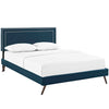 Modway Virginia Full Fabric Platform Bed with Round Splayed Legs