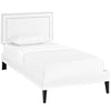 Modway Virginia Twin Vinyl Platform Bed with Squared Tapered Legs