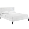 Modway Ruthie Full Vinyl Platform Bed with Squared Tapered Legs