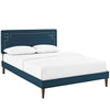 Modway Ruthie King Fabric Platform Bed with Squared Tapered Legs