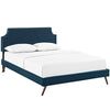 Modway Corene Queen Fabric Platform Bed with Round Splayed Legs