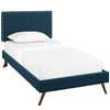 Modway Macie Twin Fabric Platform Bed with Round Splayed Legs