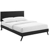 Modway Macie Full Vinyl Platform Bed with Round Splayed Legs