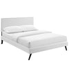 Modway Macie Full Vinyl Platform Bed with Round Splayed Legs