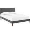 Modway Macie King Fabric Platform Bed with Squared Tapered Legs