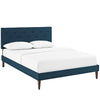 Modway Tarah King Fabric Platform Bed with Squared Tapered Legs