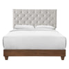 Modway Rhiannon Diamond Tufted Upholstered Fabric Queen Bed