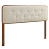 Modway Collins Tufted Twin Fabric and Wood Headboard