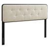 Modway Collins Tufted King Fabric and Wood Headboard