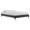 Modway Harlow Queen Performance Velvet Platform Bed Frame