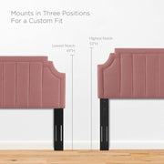 Modway MOD-6346 Alyona Channel Tufted Performance Velvet Twin Headboard