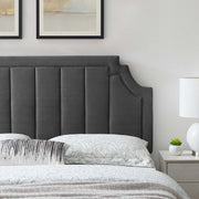 Modway MOD-6347 Alyona Channel Tufted Velvet Full/Queen Headboard