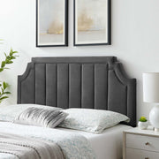 Modway MOD-6347 Alyona Channel Tufted Velvet Full/Queen Headboard