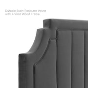 Modway MOD-6347 Alyona Channel Tufted Velvet Full/Queen Headboard