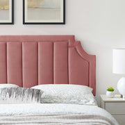 Modway MOD-6347 Alyona Channel Tufted Velvet Full/Queen Headboard