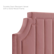 Modway MOD-6347 Alyona Channel Tufted Velvet Full/Queen Headboard