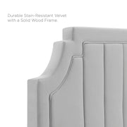 Modway MOD-6347 Alyona Channel Tufted Velvet Full/Queen Headboard