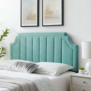 Modway MOD-6347 Alyona Channel Tufted Velvet Full/Queen Headboard
