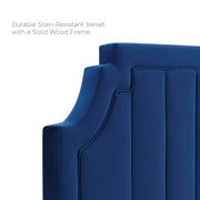 Modway MOD-6347 Alyona Channel Tufted Velvet Full/Queen Headboard