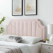 Modway MOD-6347 Alyona Channel Tufted Velvet Full/Queen Headboard