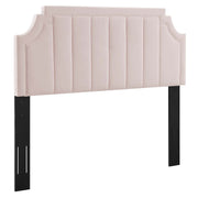Modway MOD-6347 Alyona Channel Tufted Velvet Full/Queen Headboard