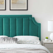 Modway MOD-6347 Alyona Channel Tufted Velvet Full/Queen Headboard