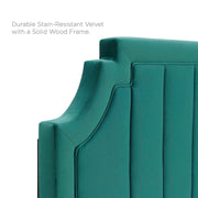 Modway MOD-6347 Alyona Channel Tufted Velvet Full/Queen Headboard
