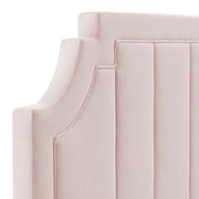 Modway MOD-6348 Alyona Channel Tufted Velvet King/California King Headboard