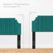 Modway MOD-6348 Alyona Channel Tufted Velvet King/California King Headboard