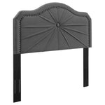 Modway MOD-6349 Kristin Pleated Performance Velvet Twin Headboard