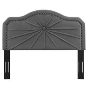 Modway MOD-6350 Kristin Pleated Performance Velvet Full/Queen Headboard