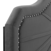 Modway MOD-6350 Kristin Pleated Performance Velvet Full/Queen Headboard