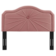 Modway MOD-6350 Kristin Pleated Performance Velvet Full/Queen Headboard
