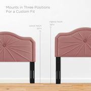 Modway MOD-6350 Kristin Pleated Performance Velvet Full/Queen Headboard