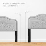 Modway MOD-6350 Kristin Pleated Performance Velvet Full/Queen Headboard