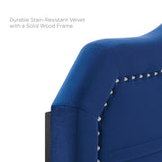 Modway MOD-6350 Kristin Pleated Performance Velvet Full/Queen Headboard