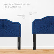 Modway MOD-6350 Kristin Pleated Performance Velvet Full/Queen Headboard