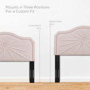 Modway MOD-6350 Kristin Pleated Performance Velvet Full/Queen Headboard