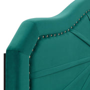 Modway MOD-6350 Kristin Pleated Performance Velvet Full/Queen Headboard